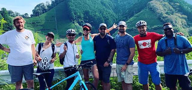 Half day Hybrid Bike Tour to a Green Tea Farm in Shizuoka