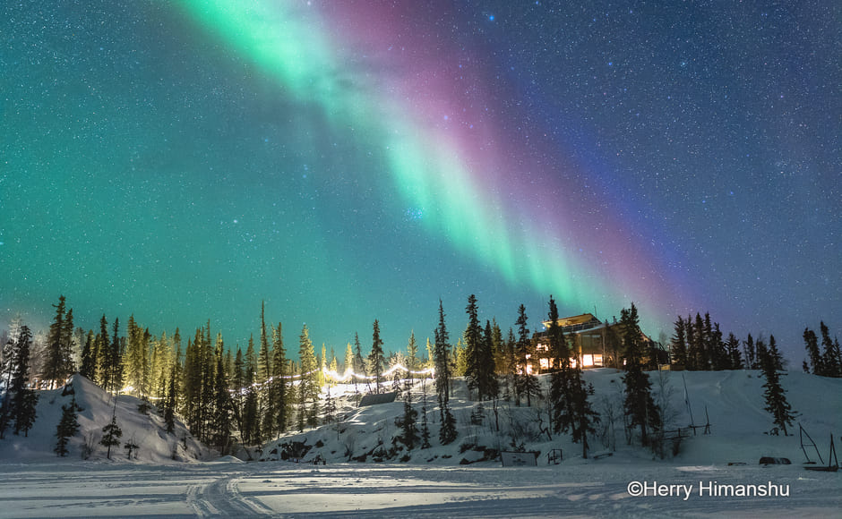 【英語】～隠れ家のオーロラ～イエローナイフ ブラッチフォード＜3泊4日プラン＞