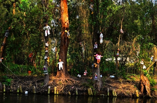 【2名様以上参加1名様あたり】世界七大禁断の地!? ソチミルコ『人形島』観光ツアー